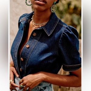 Sezane Kendall Jean shirt size 6. New but the tag fell off.